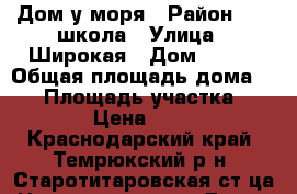 Дом у моря › Район ­ 27 школа › Улица ­ Широкая › Дом ­ 115 › Общая площадь дома ­ 30 › Площадь участка ­ 15 › Цена ­ 700 - Краснодарский край, Темрюкский р-н, Старотитаровская ст-ца Недвижимость » Дома, коттеджи, дачи продажа   . Краснодарский край